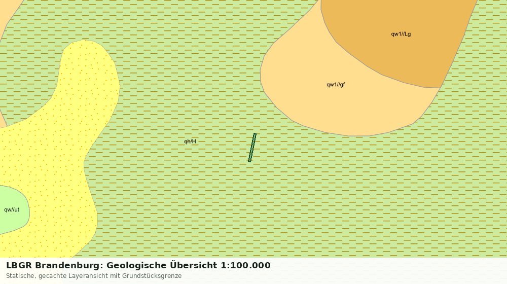 Statische Kartenansicht: LBGR Brandenburg: Geologische Übersicht 1:100.000