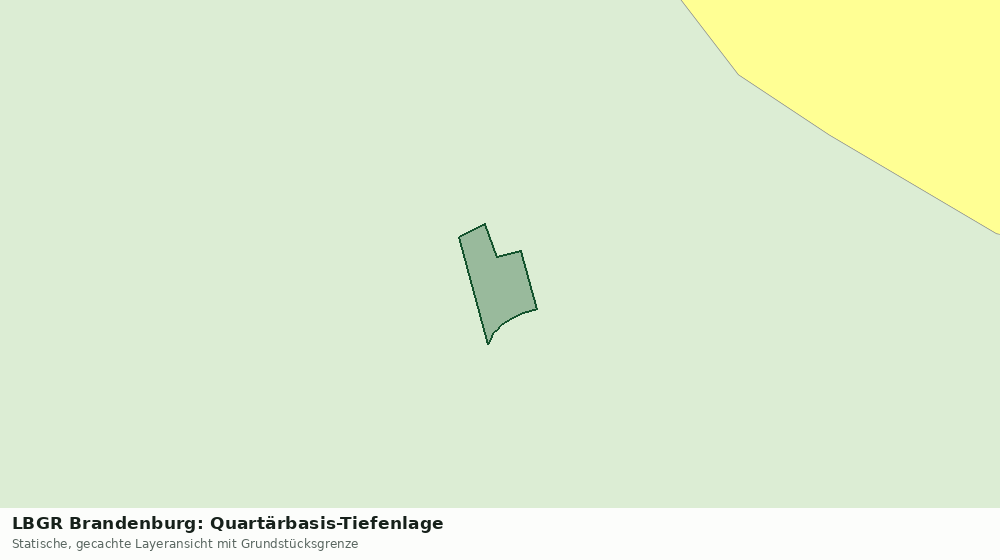 Statische Kartenansicht: LBGR Brandenburg: Quartärbasis-Tiefenlage