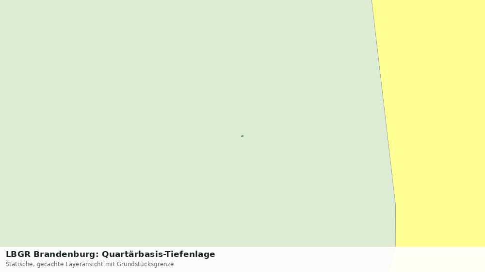 Statische Kartenansicht: LBGR Brandenburg: Quartärbasis-Tiefenlage