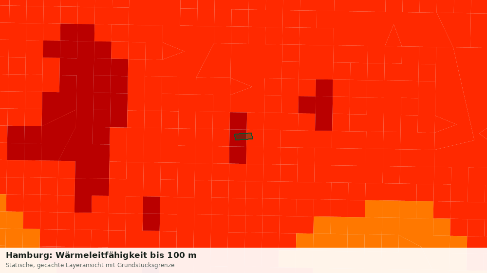 Statische Kartenansicht: Hamburg: Wärmeleitfähigkeit bis 100 m