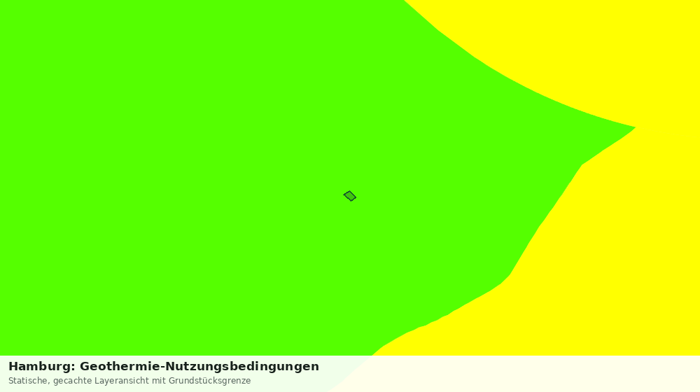 Statische Kartenansicht: Hamburg: Geothermie-Nutzungsbedingungen