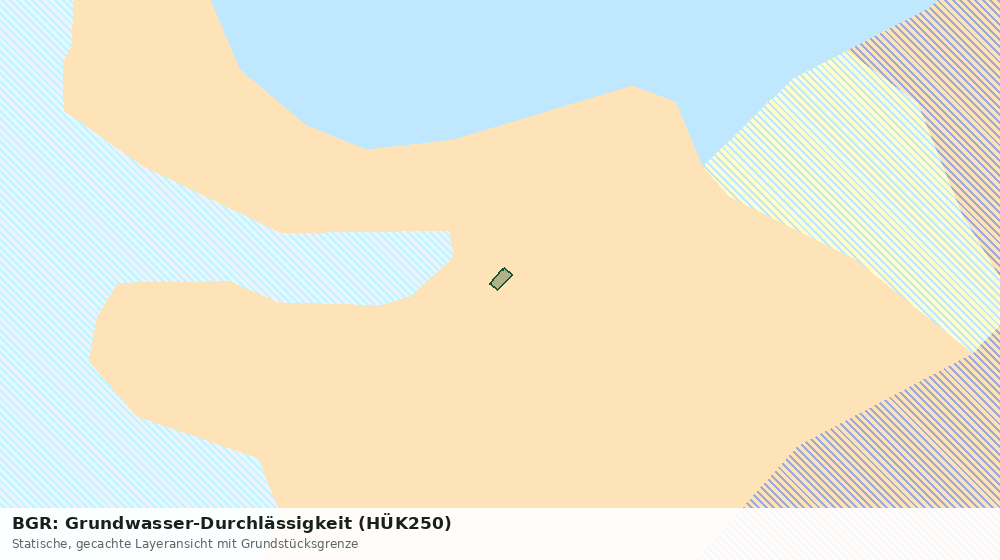 Statische Kartenansicht: BGR: Grundwasser-Durchlässigkeit (HÜK250)