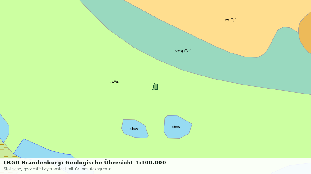 Statische Kartenansicht: LBGR Brandenburg: Geologische Übersicht 1:100.000