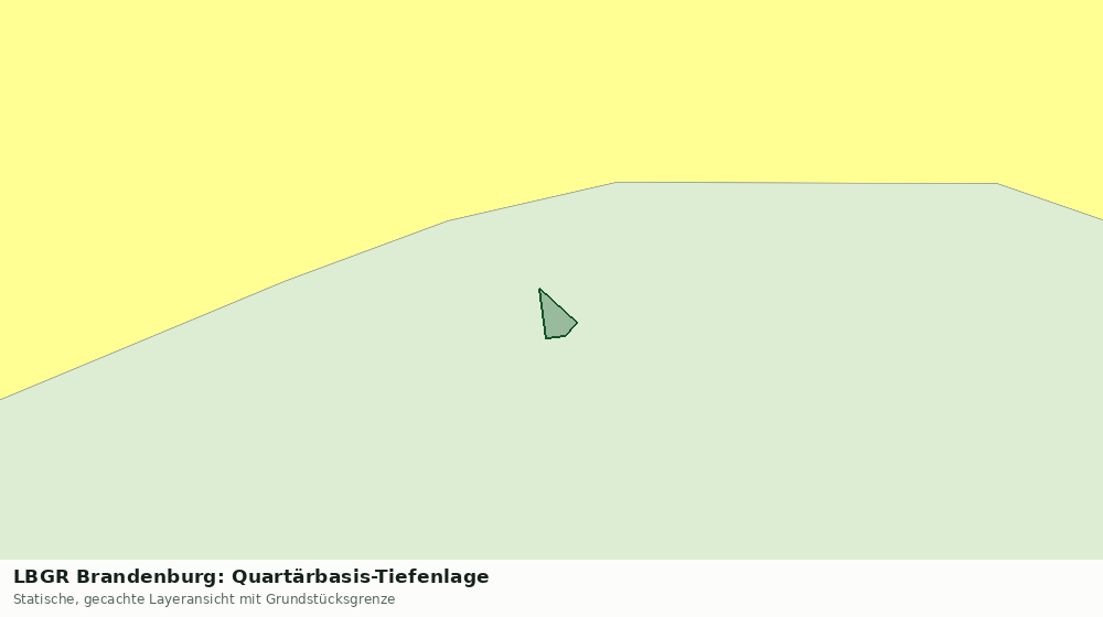 Statische Kartenansicht: LBGR Brandenburg: Quartärbasis-Tiefenlage