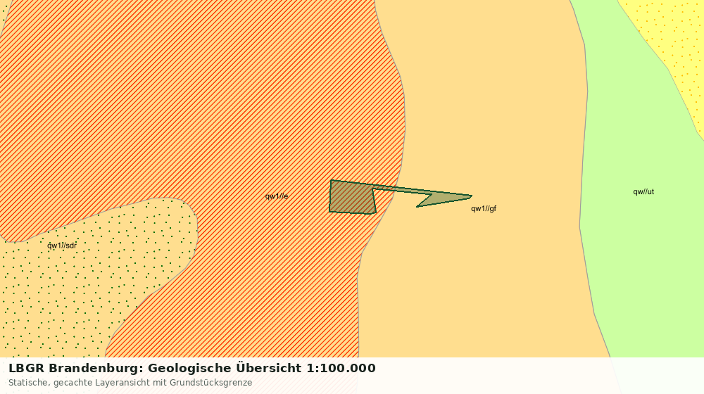 Statische Kartenansicht: LBGR Brandenburg: Geologische Übersicht 1:100.000