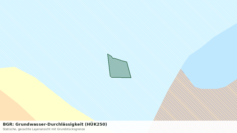 Statische Kartenansicht: BGR: Grundwasser-Durchlässigkeit (HÜK250)