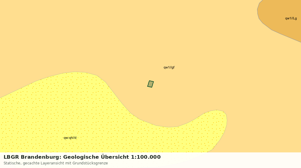 Statische Kartenansicht: LBGR Brandenburg: Geologische Übersicht 1:100.000