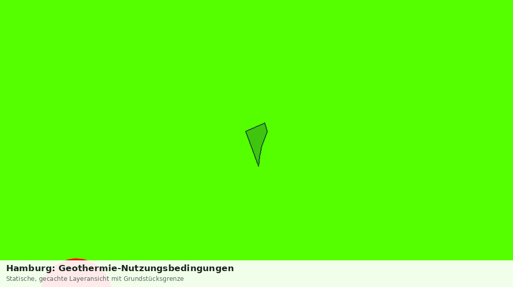 Statische Kartenansicht: Hamburg: Geothermie-Nutzungsbedingungen