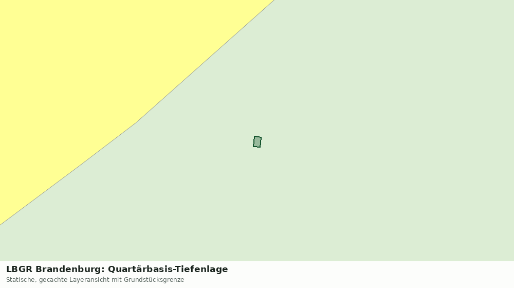 Statische Kartenansicht: LBGR Brandenburg: Quartärbasis-Tiefenlage