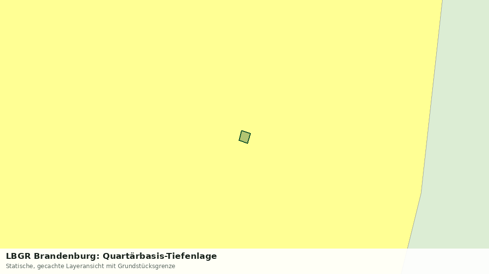 Statische Kartenansicht: LBGR Brandenburg: Quartärbasis-Tiefenlage