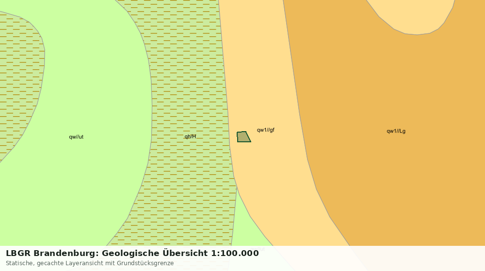 Statische Kartenansicht: LBGR Brandenburg: Geologische Übersicht 1:100.000