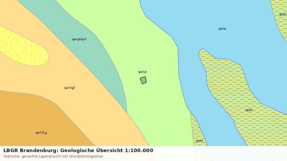 Statische Kartenansicht: LBGR Brandenburg: Geologische Übersicht 1:100.000