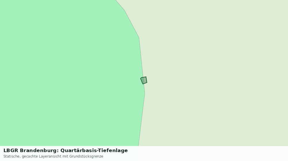 Statische Kartenansicht: LBGR Brandenburg: Quartärbasis-Tiefenlage