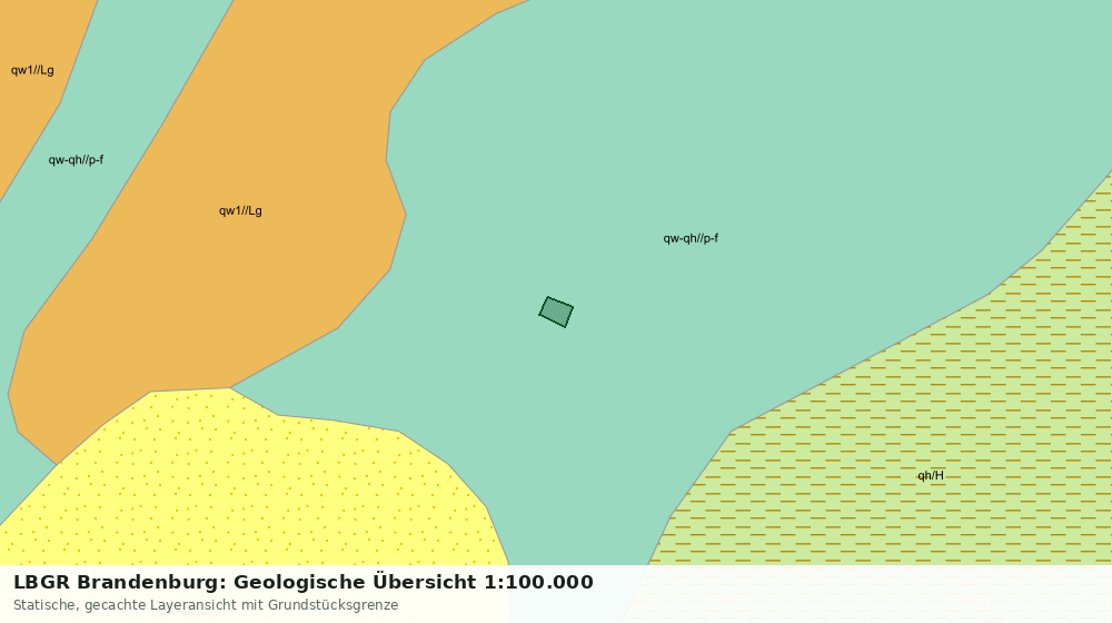 Statische Kartenansicht: LBGR Brandenburg: Geologische Übersicht 1:100.000