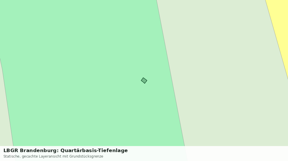 Statische Kartenansicht: LBGR Brandenburg: Quartärbasis-Tiefenlage