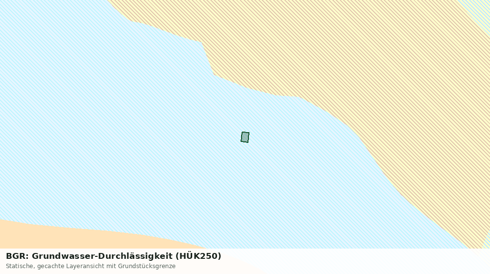 Statische Kartenansicht: BGR: Grundwasser-Durchlässigkeit (HÜK250)
