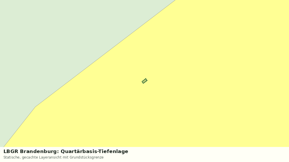 Statische Kartenansicht: LBGR Brandenburg: Quartärbasis-Tiefenlage