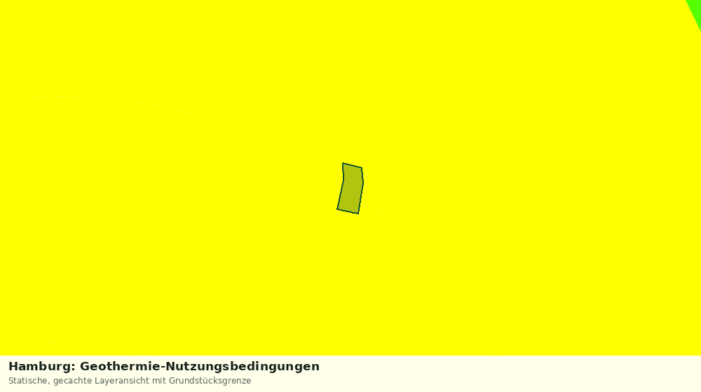 Statische Kartenansicht: Hamburg: Geothermie-Nutzungsbedingungen