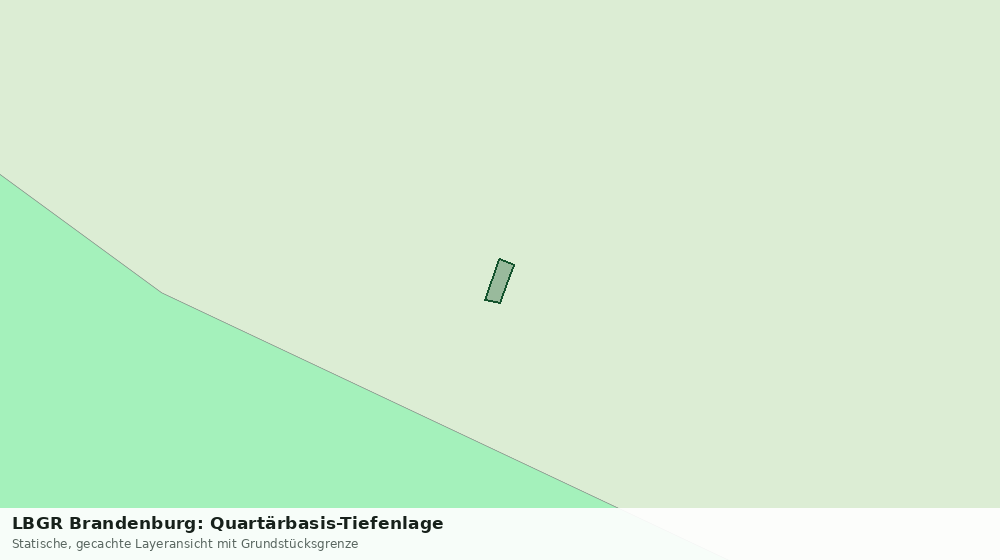 Statische Kartenansicht: LBGR Brandenburg: Quartärbasis-Tiefenlage