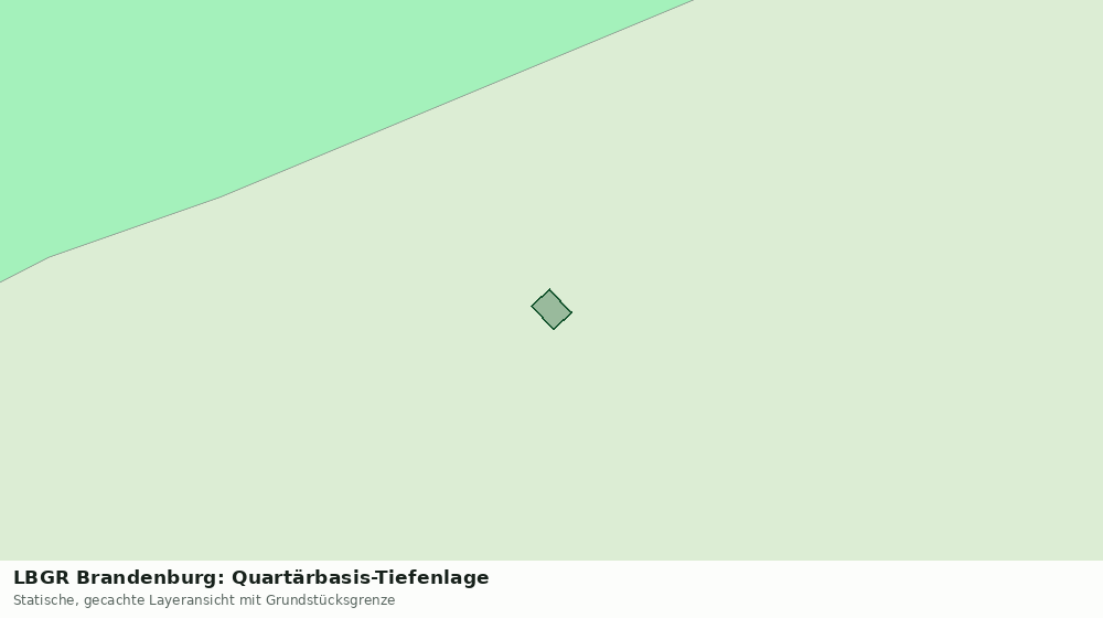 Statische Kartenansicht: LBGR Brandenburg: Quartärbasis-Tiefenlage