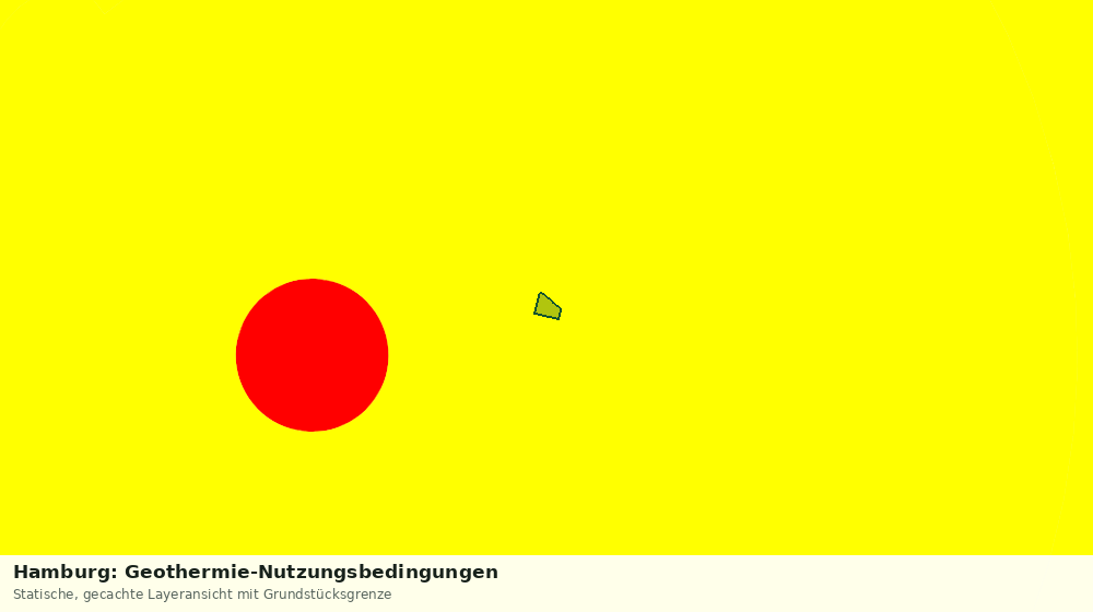 Statische Kartenansicht: Hamburg: Geothermie-Nutzungsbedingungen