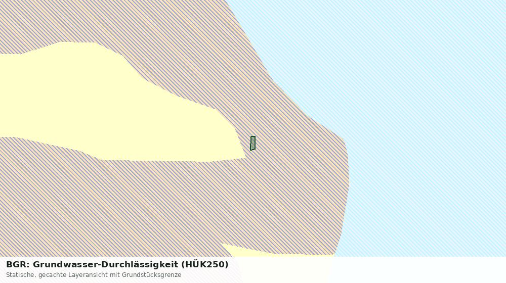 Statische Kartenansicht: BGR: Grundwasser-Durchlässigkeit (HÜK250)