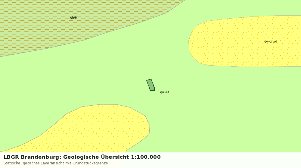 Statische Kartenansicht: LBGR Brandenburg: Geologische Übersicht 1:100.000