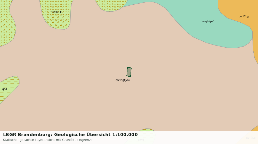 Statische Kartenansicht: LBGR Brandenburg: Geologische Übersicht 1:100.000