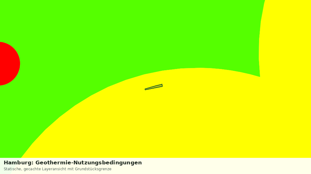 Statische Kartenansicht: Hamburg: Geothermie-Nutzungsbedingungen
