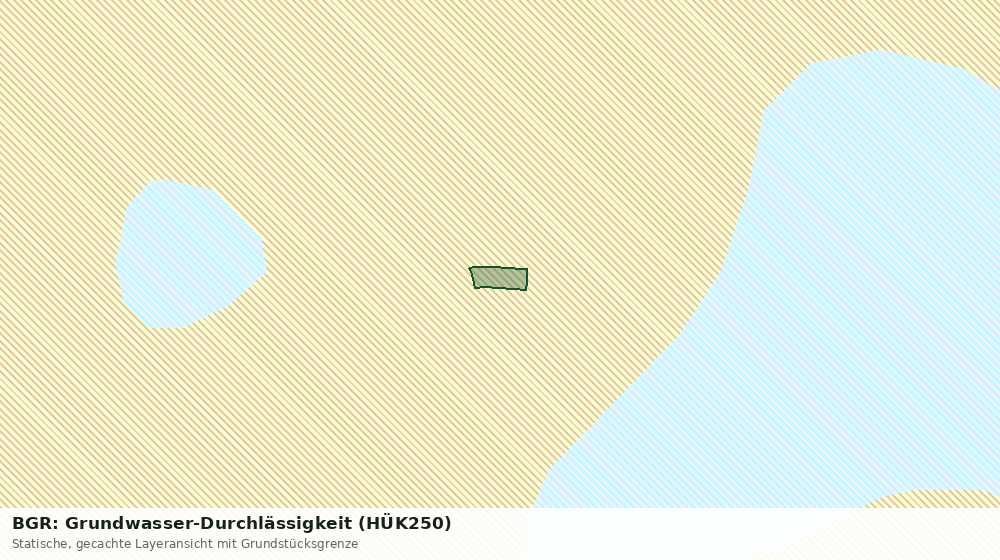 Statische Kartenansicht: BGR: Grundwasser-Durchlässigkeit (HÜK250)