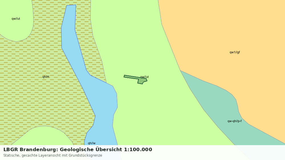 Statische Kartenansicht: LBGR Brandenburg: Geologische Übersicht 1:100.000