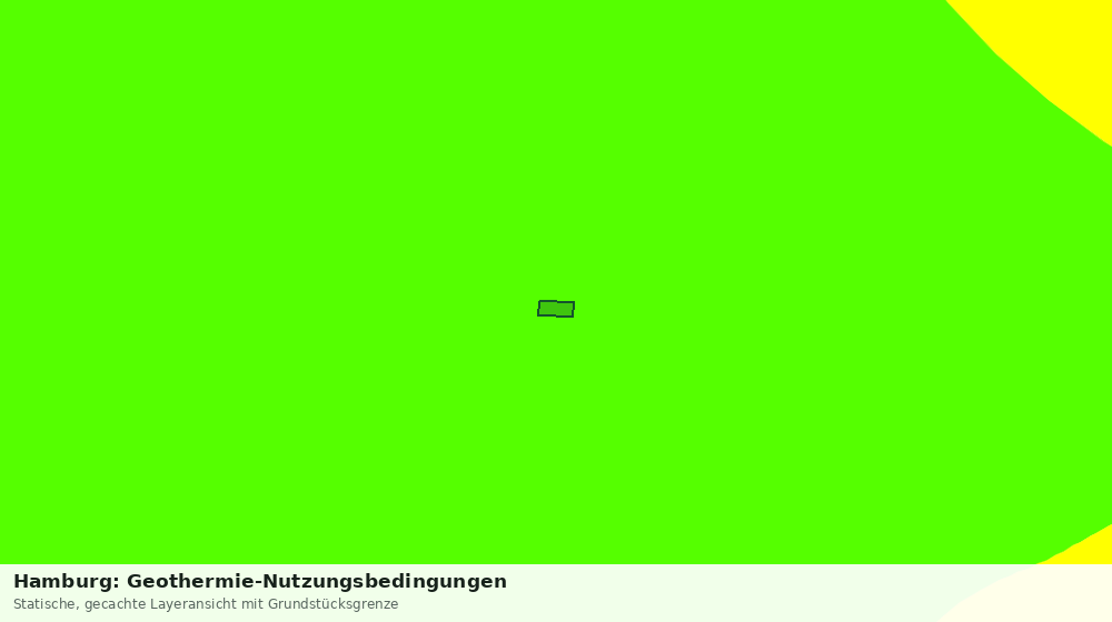 Statische Kartenansicht: Hamburg: Geothermie-Nutzungsbedingungen
