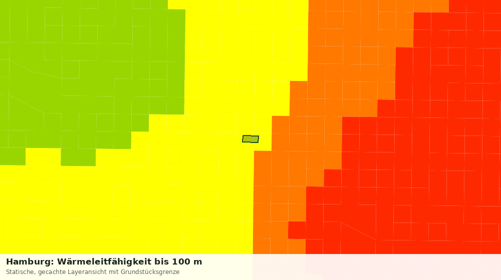 Statische Kartenansicht: Hamburg: Wärmeleitfähigkeit bis 100 m