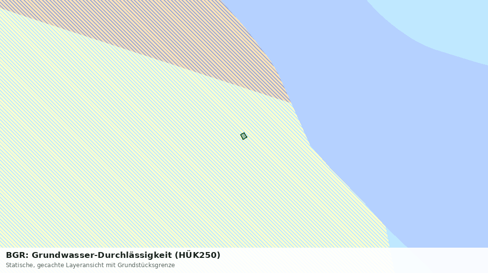 Statische Kartenansicht: BGR: Grundwasser-Durchlässigkeit (HÜK250)