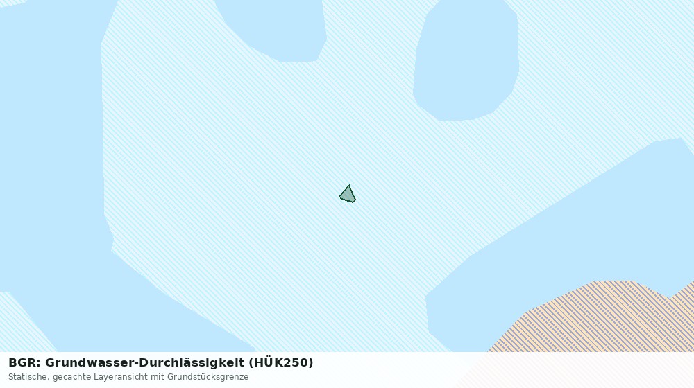 Statische Kartenansicht: BGR: Grundwasser-Durchlässigkeit (HÜK250)