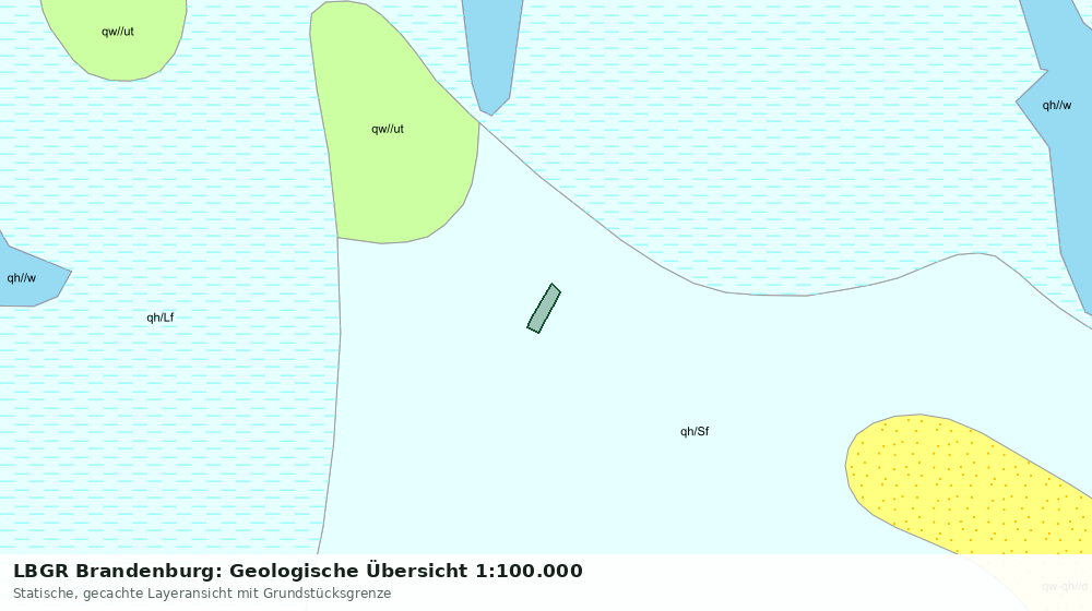 Statische Kartenansicht: LBGR Brandenburg: Geologische Übersicht 1:100.000