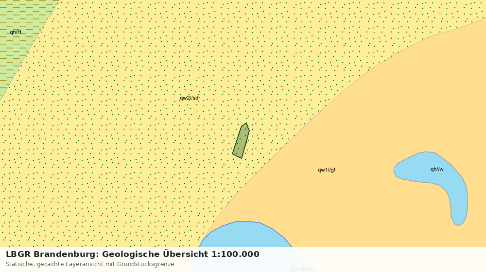 Statische Kartenansicht: LBGR Brandenburg: Geologische Übersicht 1:100.000