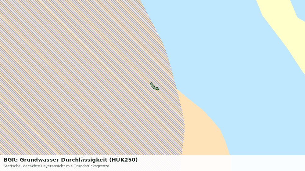 Statische Kartenansicht: BGR: Grundwasser-Durchlässigkeit (HÜK250)