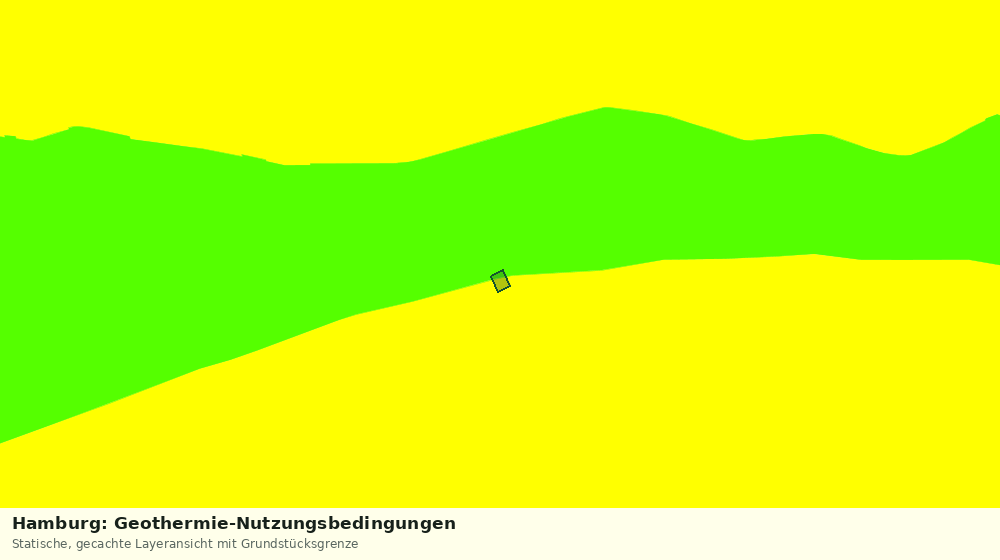 Statische Kartenansicht: Hamburg: Geothermie-Nutzungsbedingungen