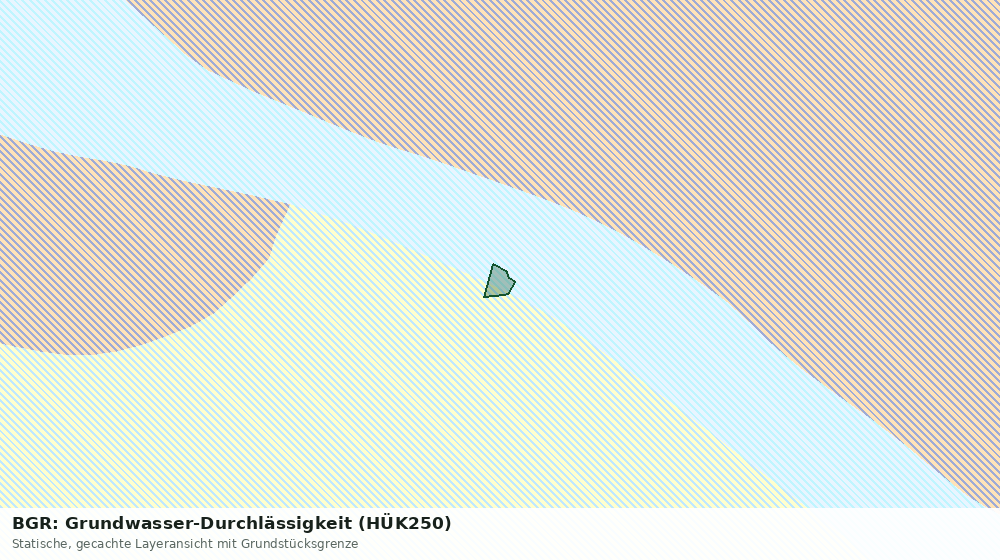Statische Kartenansicht: BGR: Grundwasser-Durchlässigkeit (HÜK250)
