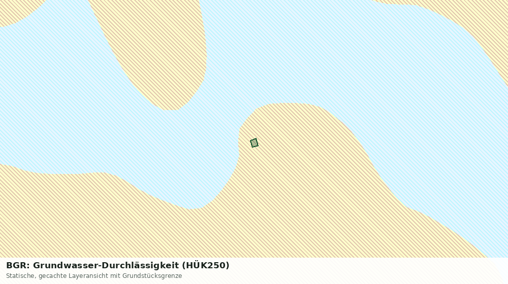 Statische Kartenansicht: BGR: Grundwasser-Durchlässigkeit (HÜK250)