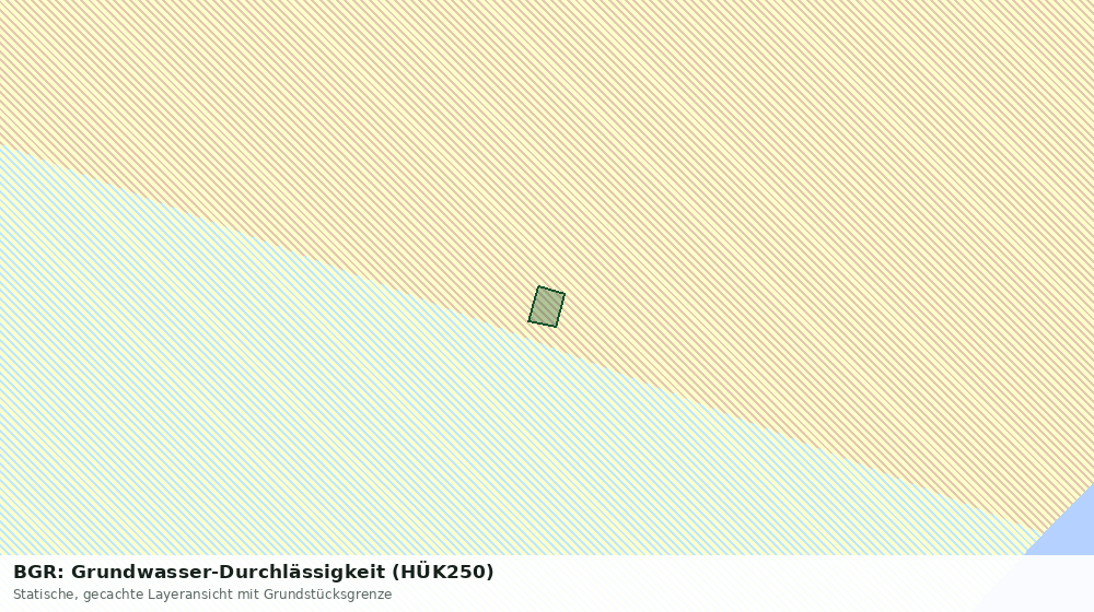 Statische Kartenansicht: BGR: Grundwasser-Durchlässigkeit (HÜK250)
