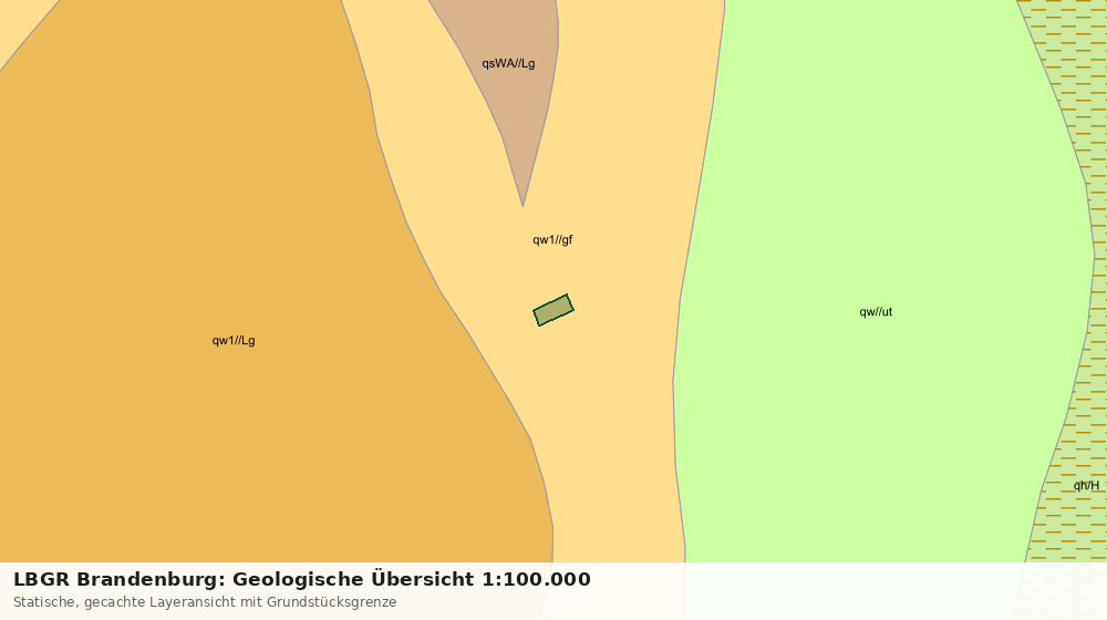 Statische Kartenansicht: LBGR Brandenburg: Geologische Übersicht 1:100.000