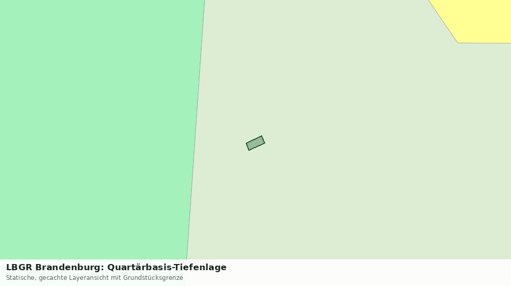 Statische Kartenansicht: LBGR Brandenburg: Quartärbasis-Tiefenlage