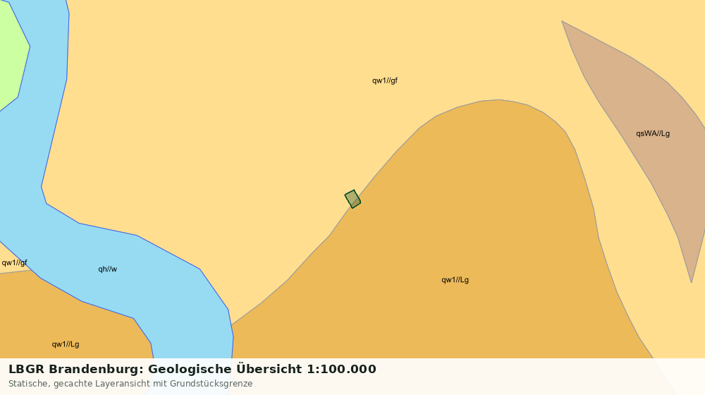 Statische Kartenansicht: LBGR Brandenburg: Geologische Übersicht 1:100.000