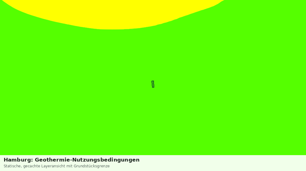 Statische Kartenansicht: Hamburg: Geothermie-Nutzungsbedingungen