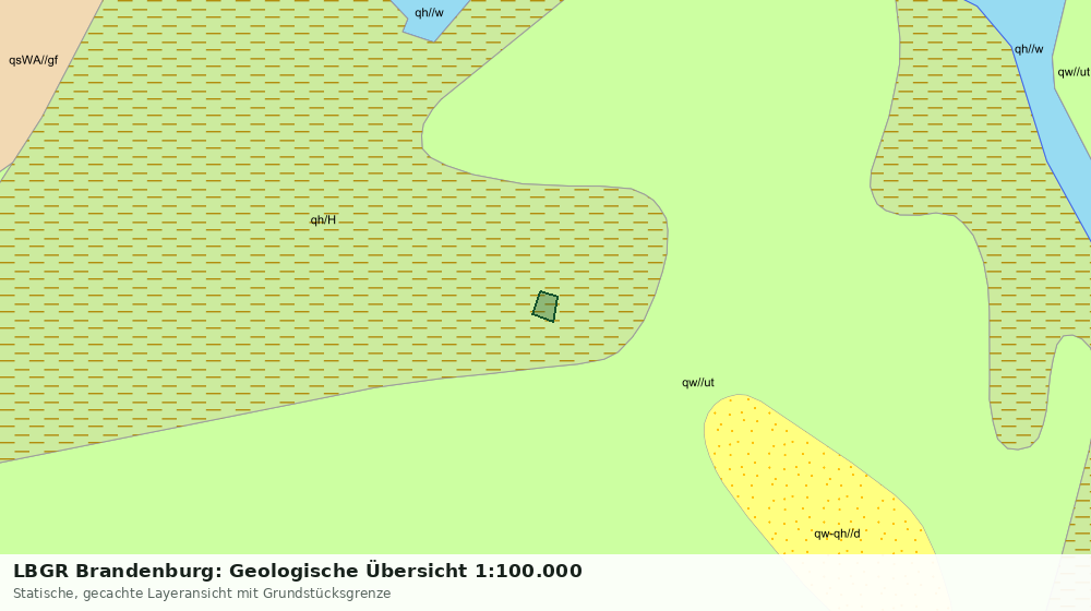 Statische Kartenansicht: LBGR Brandenburg: Geologische Übersicht 1:100.000
