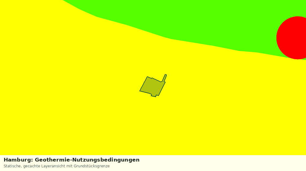 Statische Kartenansicht: Hamburg: Geothermie-Nutzungsbedingungen