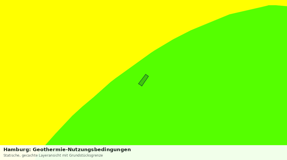 Statische Kartenansicht: Hamburg: Geothermie-Nutzungsbedingungen