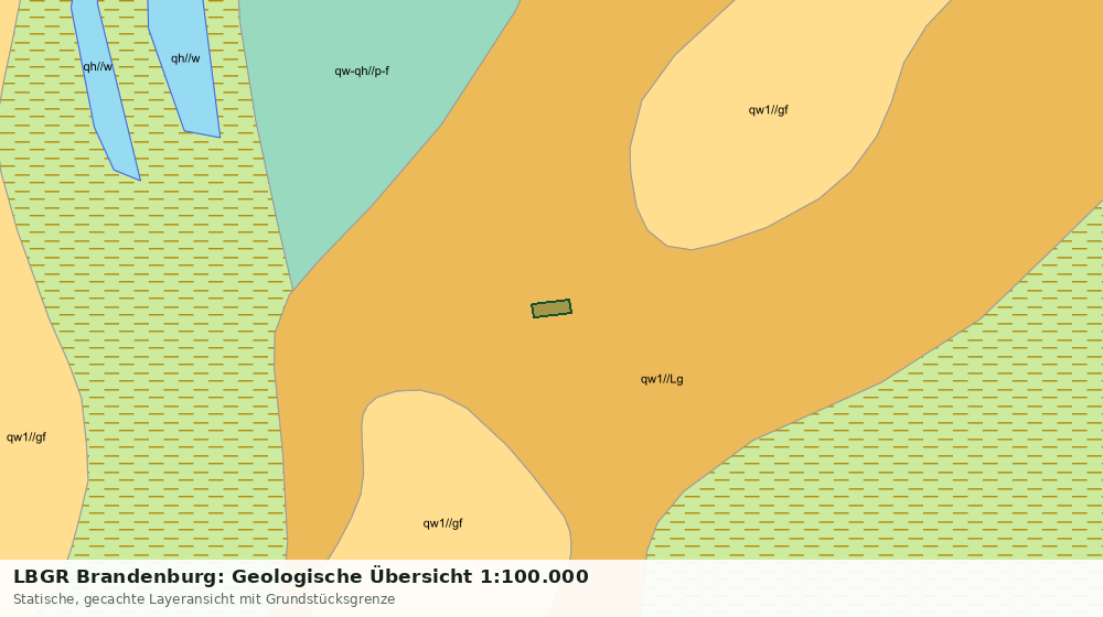 Statische Kartenansicht: LBGR Brandenburg: Geologische Übersicht 1:100.000
